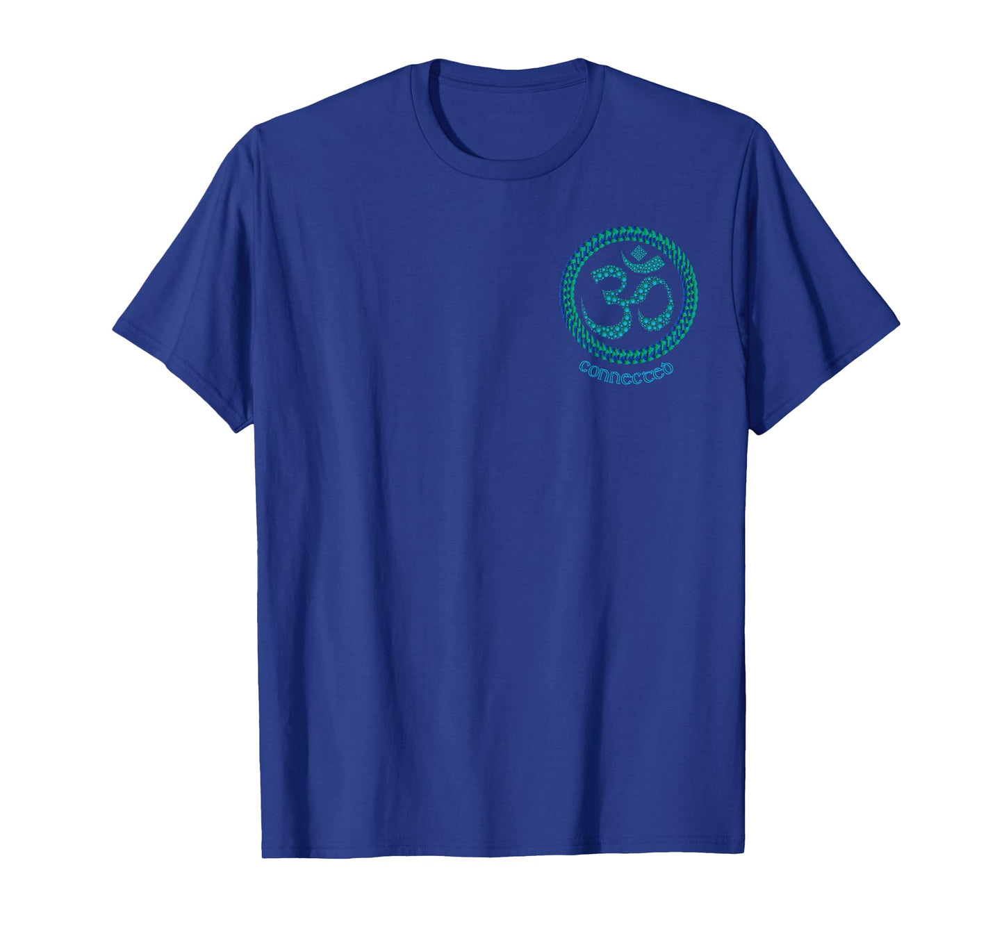 The Ohm, Om or Aum symbol. More artwork on back T-Shirt