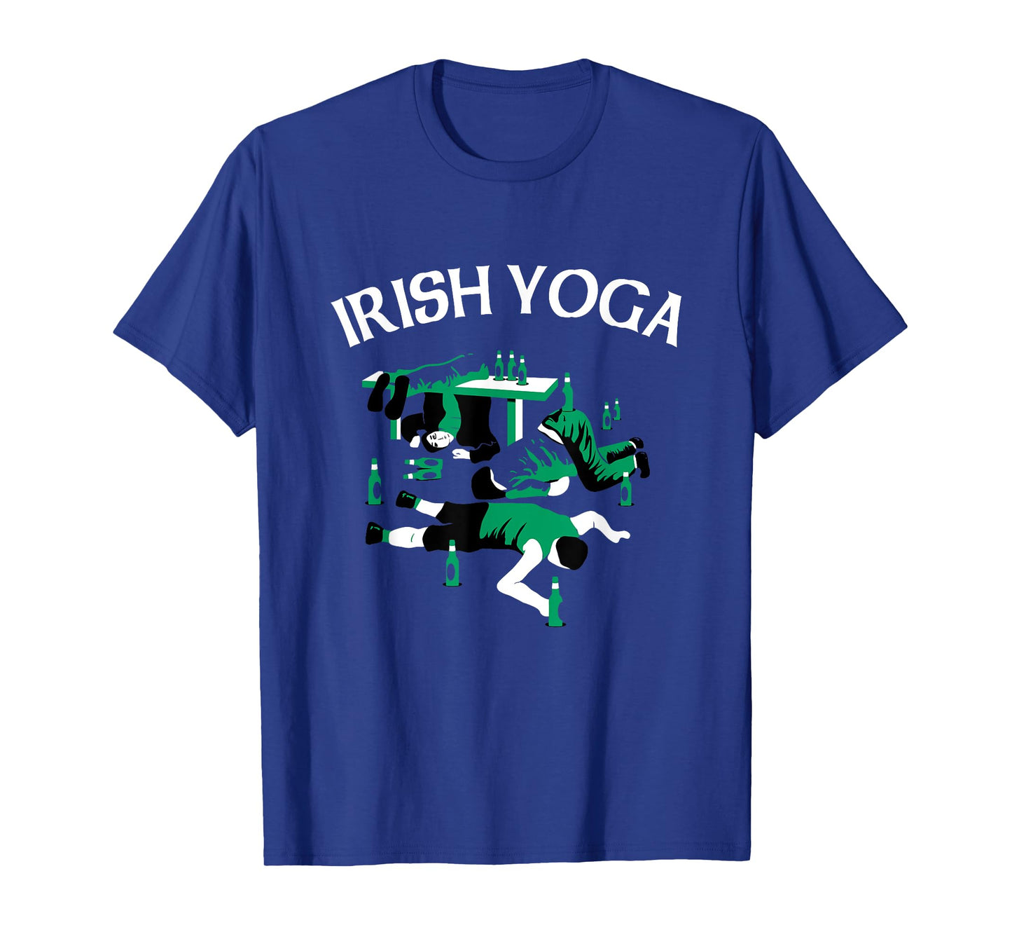 Calhoun Irish Yoga | St. Patrick's Day T-Shirt, Black, Small