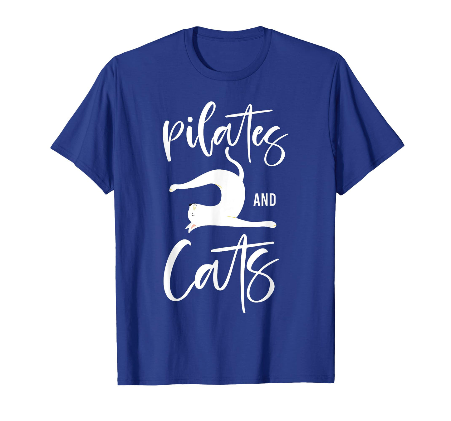 Pilates Instructor Teacher Cat Pilates And Cats T-Shirt for Men Women Girls Kids