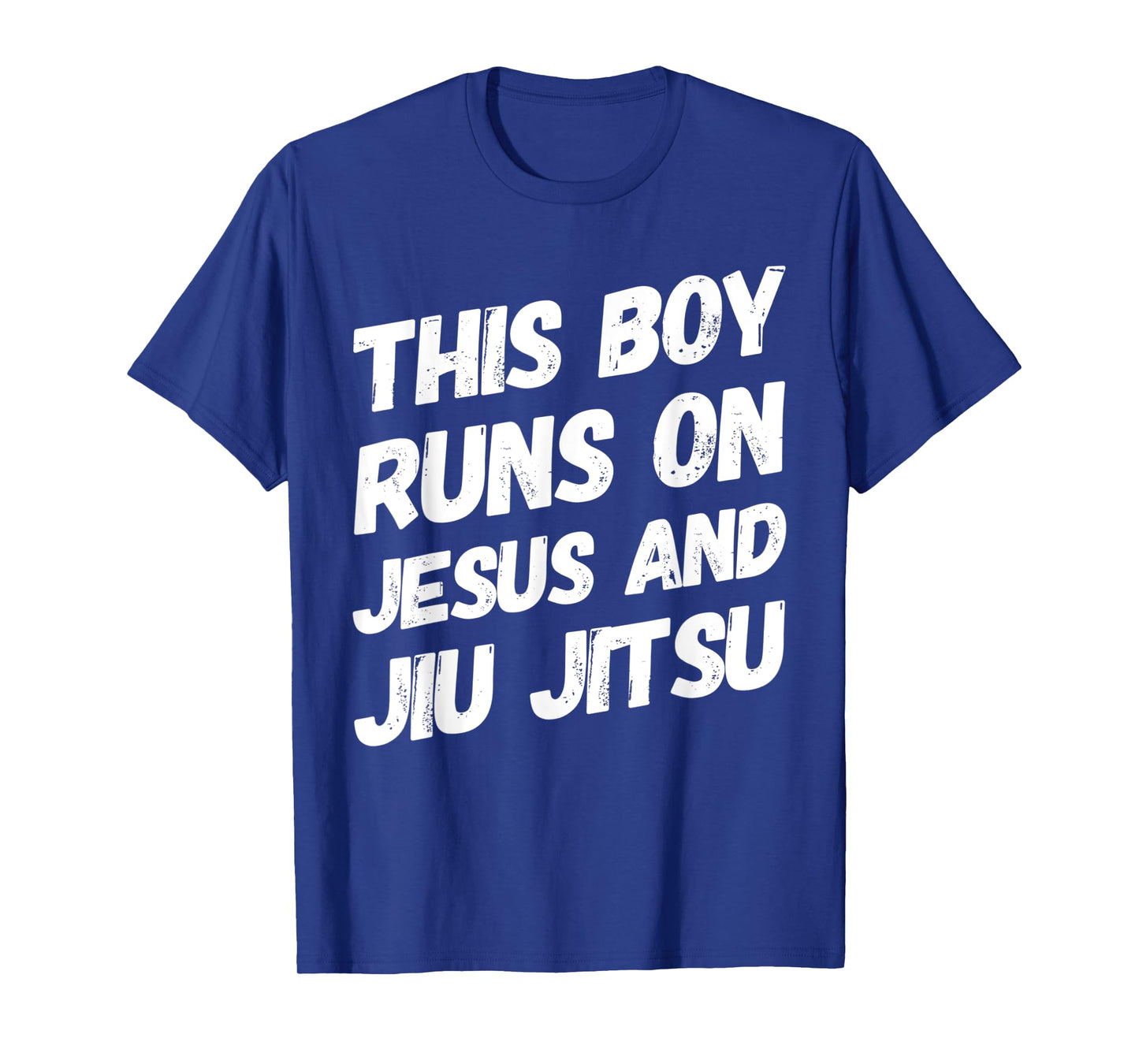 This Boy Runs On Jesus And Jiu Jitsu Christian Gift T-Shirt