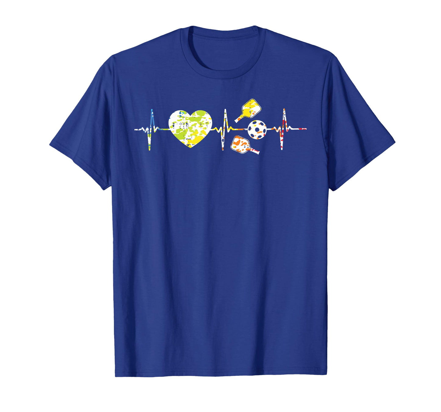 Pickleball Heartbeat Heart Love Pickle Ball Men Women Kids T-Shirt