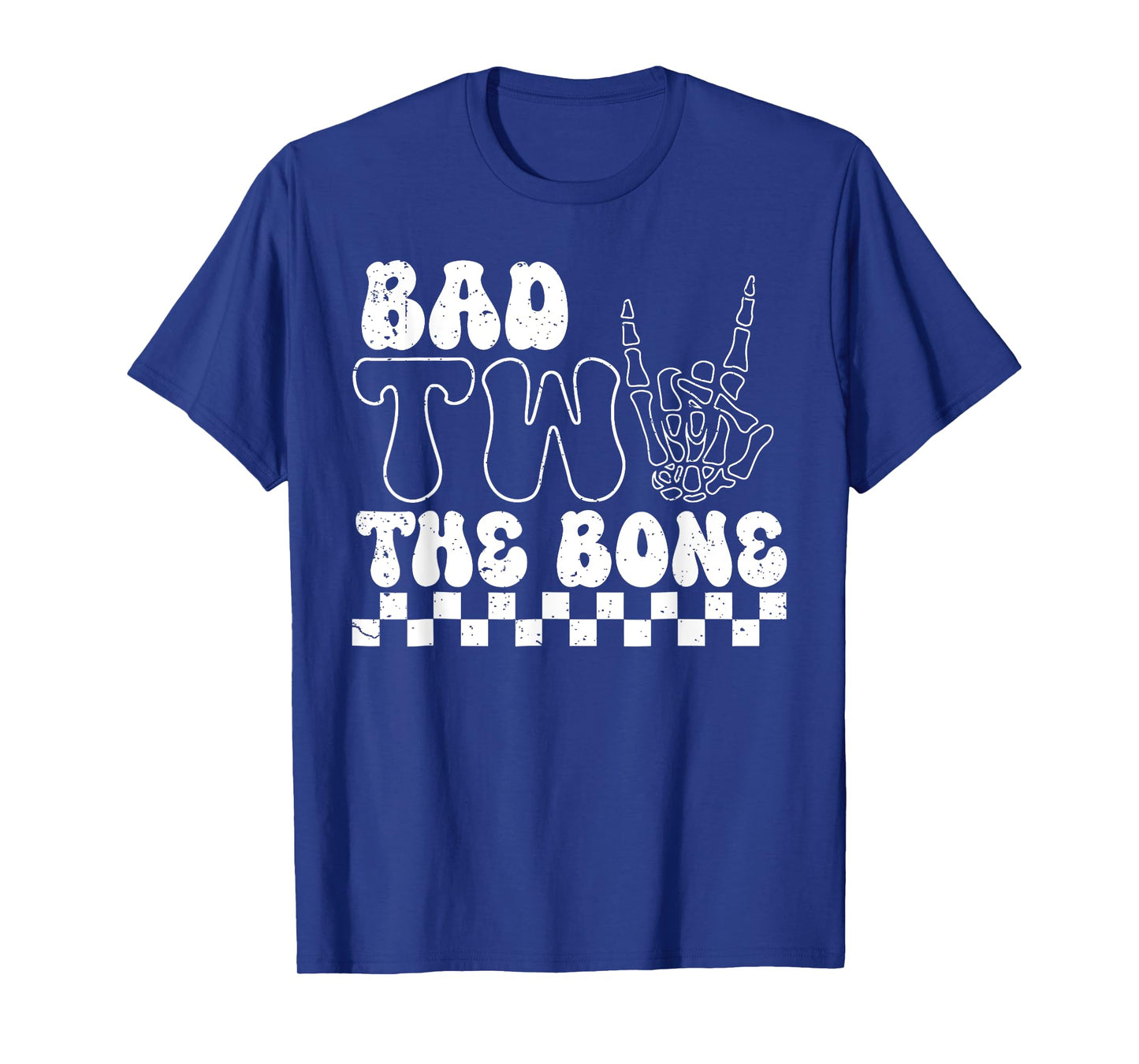 2nd Birthday Boy Shirt Bad To Bone 2 Year Old Toddler Kids T-Shirt
