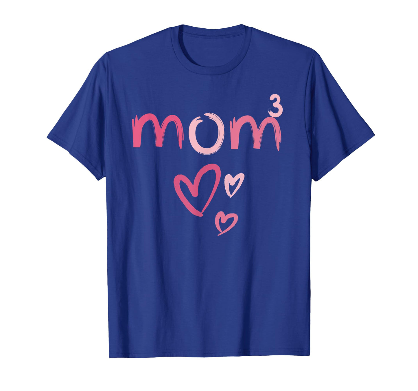 Mom3 Heart Mother of Three Mama of 3 Gifts Mothers Day T-Shirt