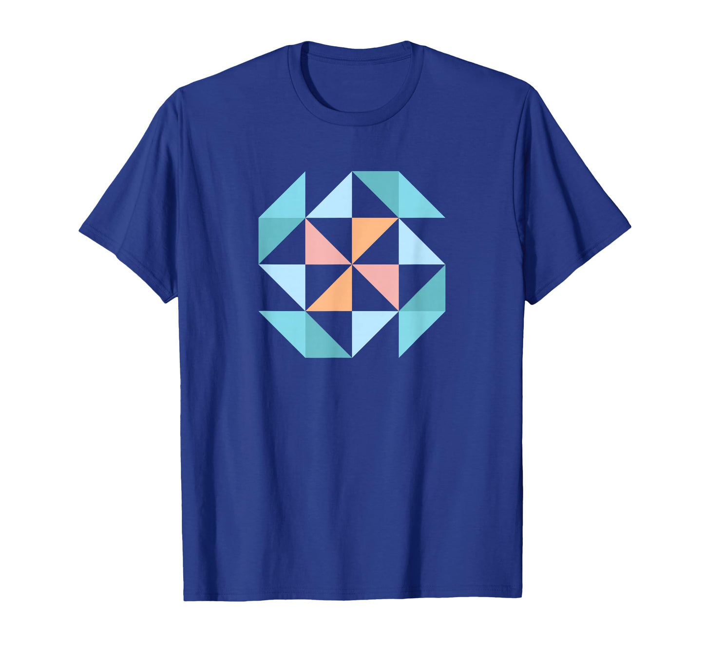 Barn Quilt Block Women's Quilting Half Square Triangle T-Shirt