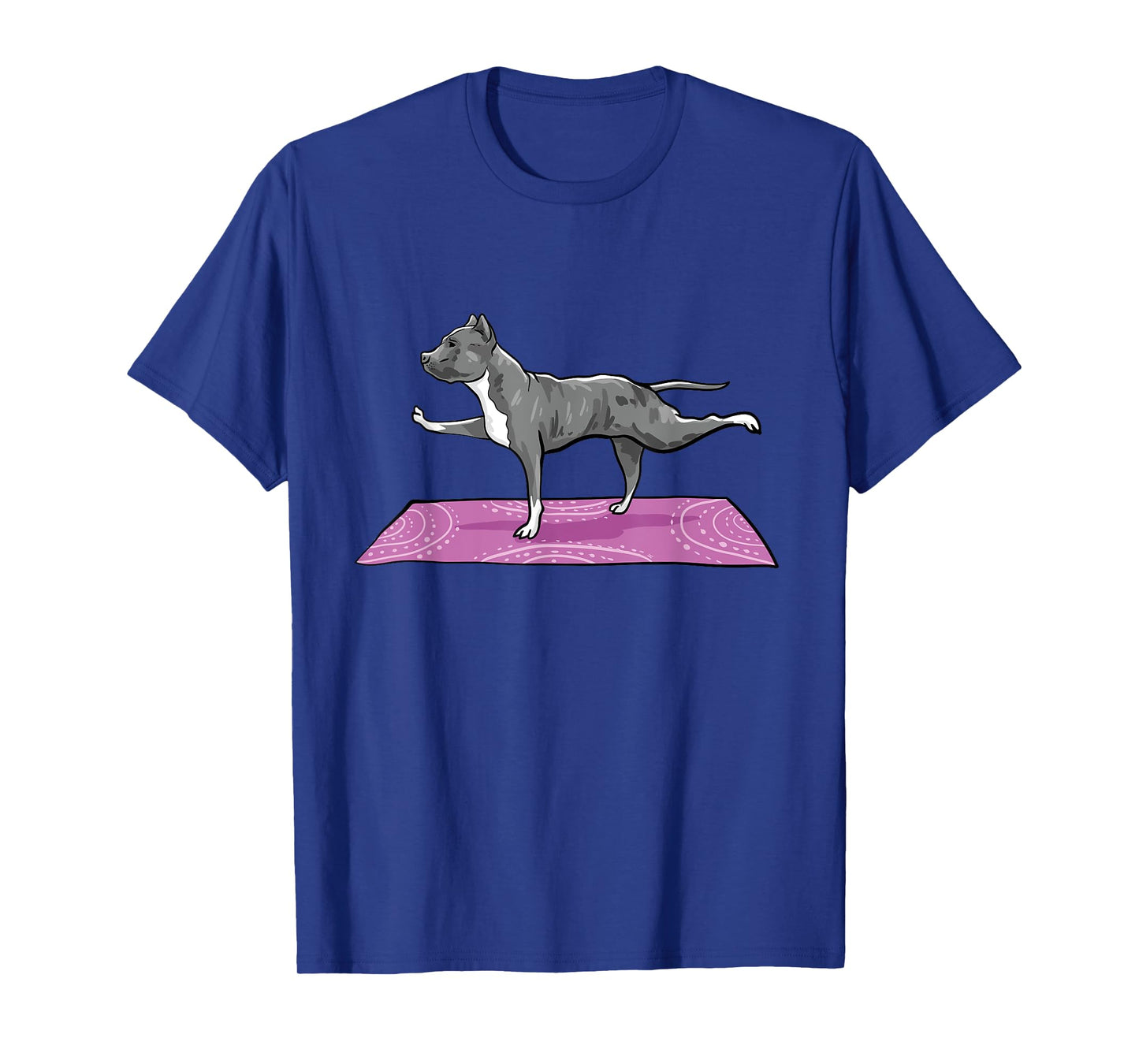 Pitbull Doing Yoga Funny Pitbull Dog Lover Yogi Teacher T-Shirt