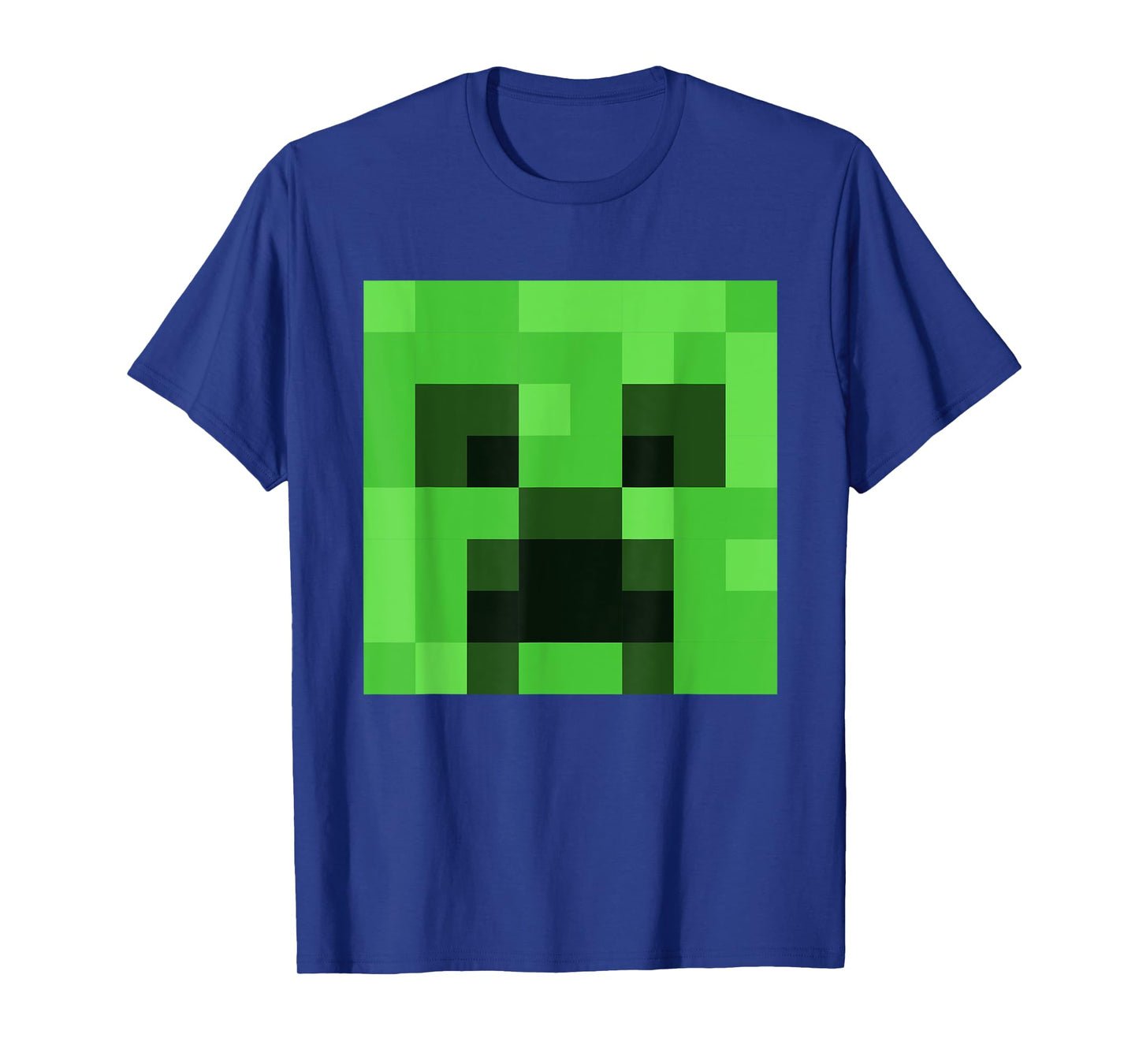 Minecraft Creeper Pixelated Big Face Character T-Shirt