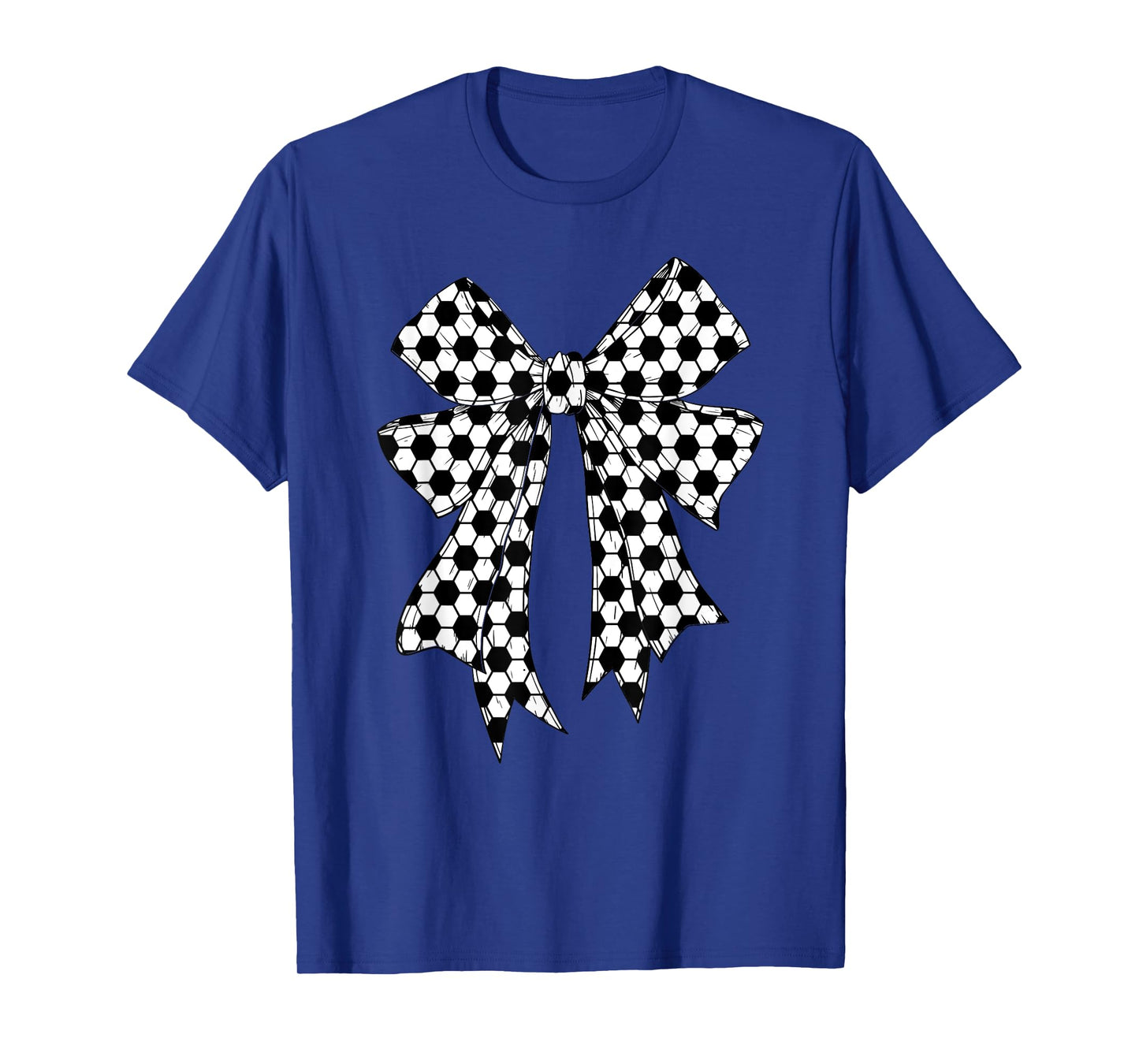 Cute Soccer Ball Coquette Bow For Women Girl Soccer Mom Mama T-Shirt