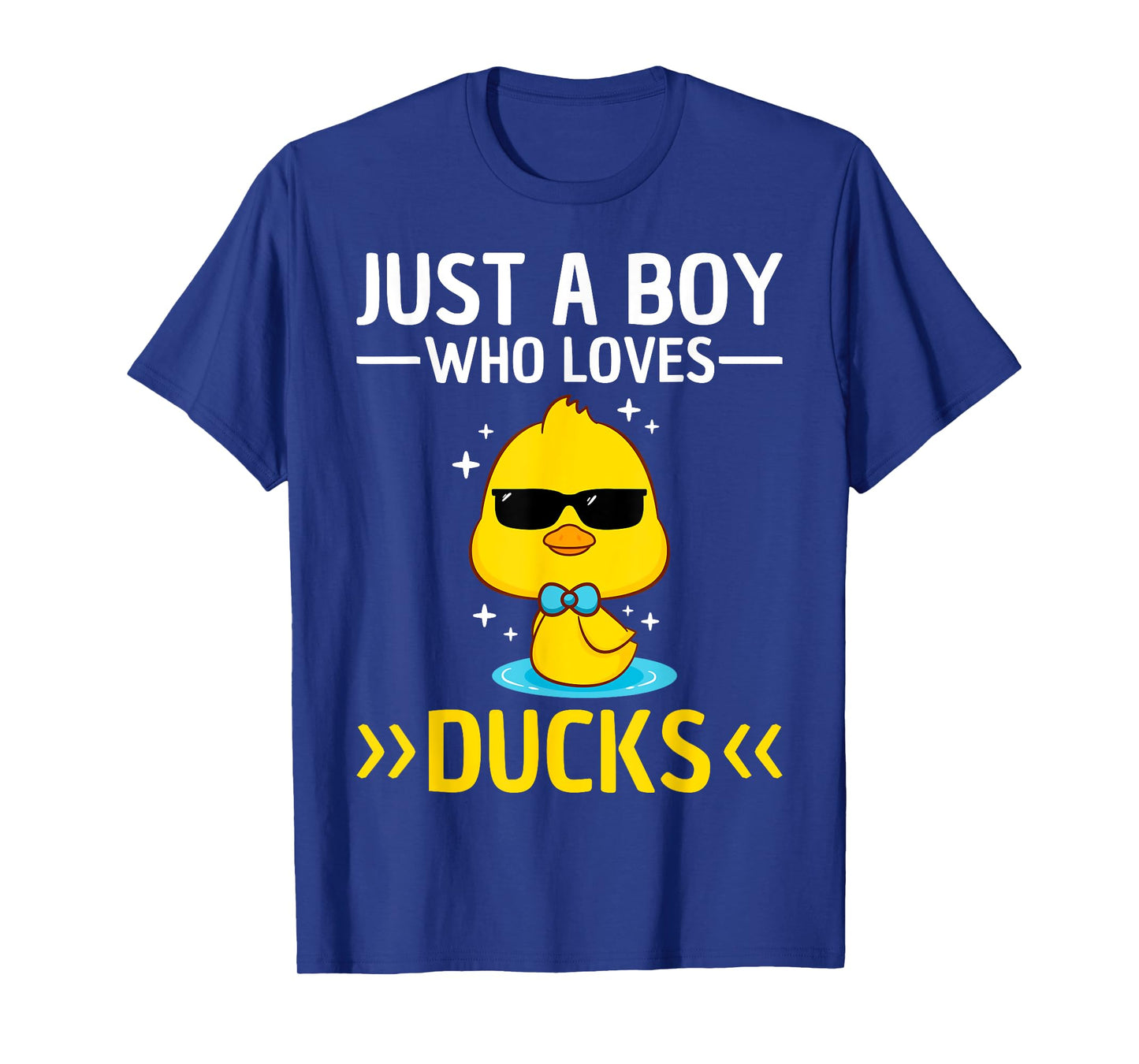 Just A Boy Who Loves Ducks Boys Kids Funny Duck Lover Duck T-Shirt