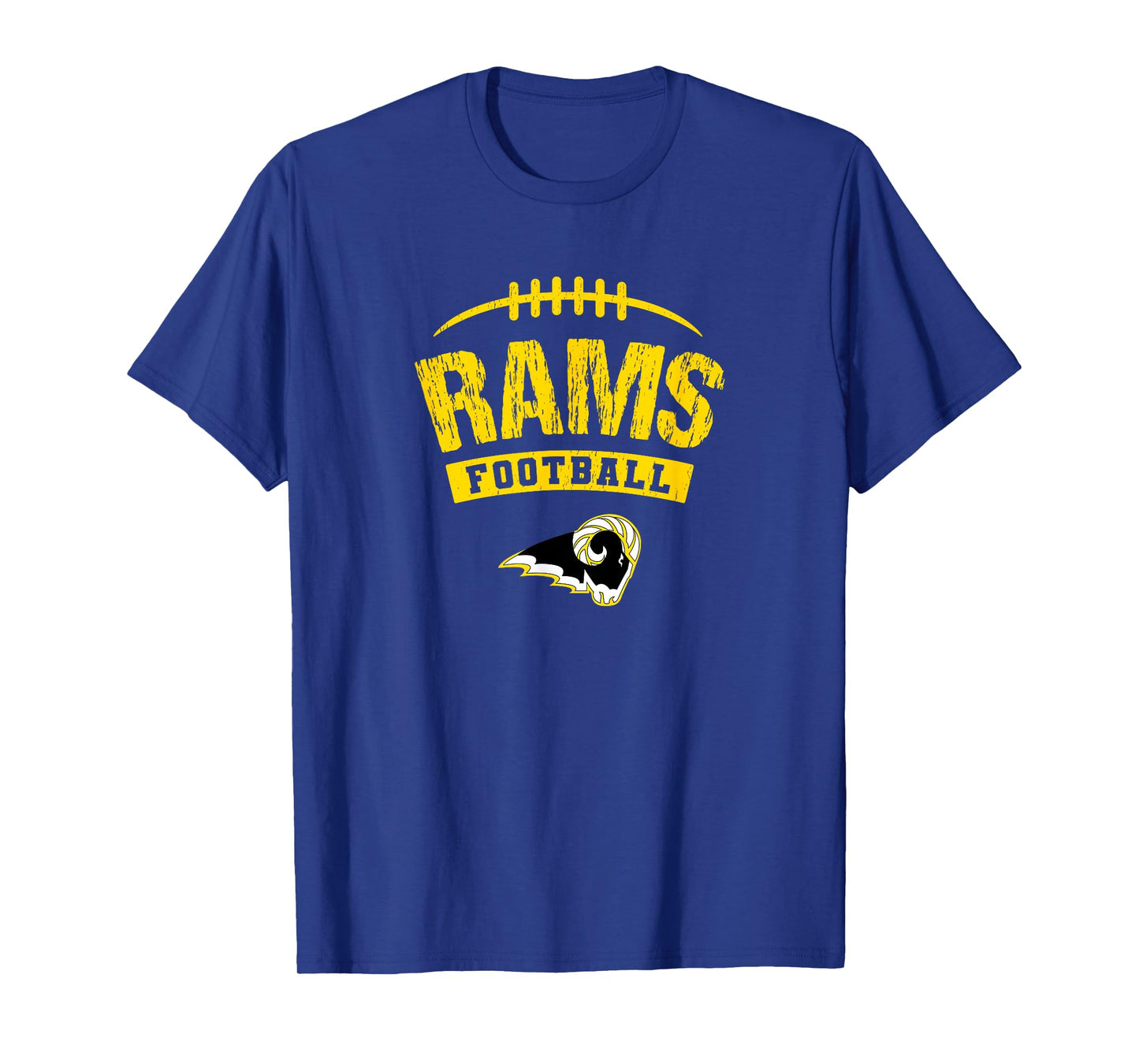 Southeast Polk Rams Logo Football Distressed HS T-Shirt