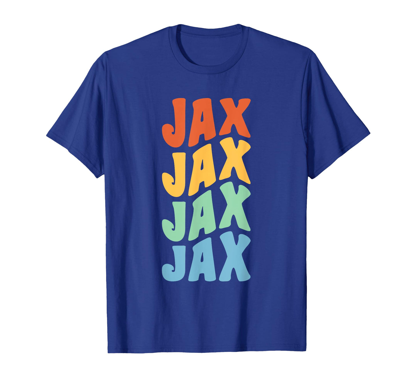 Jax First Name Retro Groovy Personalized T-Shirt