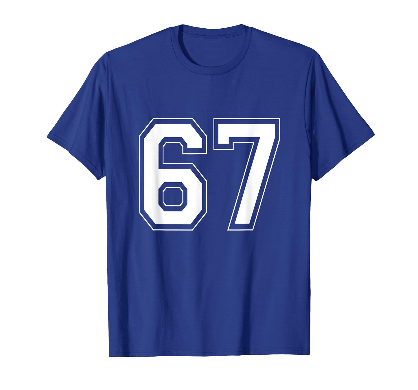 Number 6 7 Funny Meme Saying 6 7 Six Seven 6th 7th Birthday T-Shirt