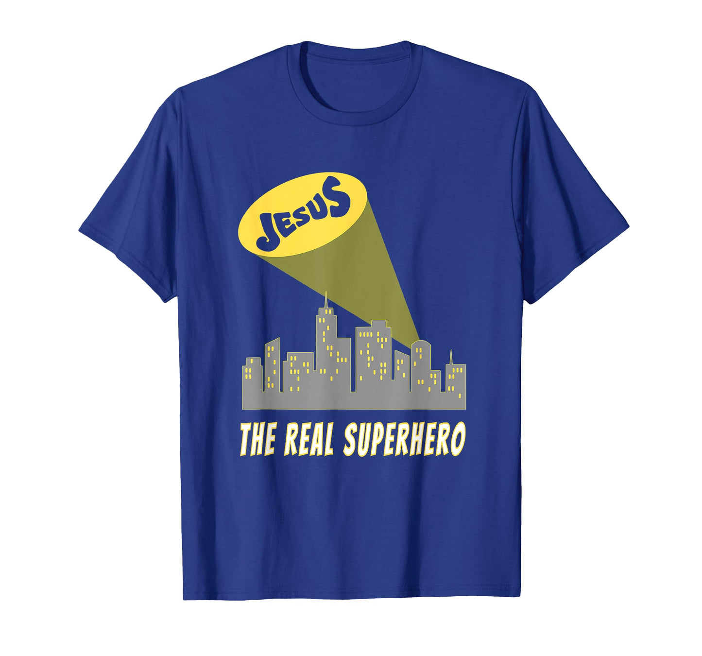 Jesus the Real Superhero Bat Signal T-Shirt T-Shirt