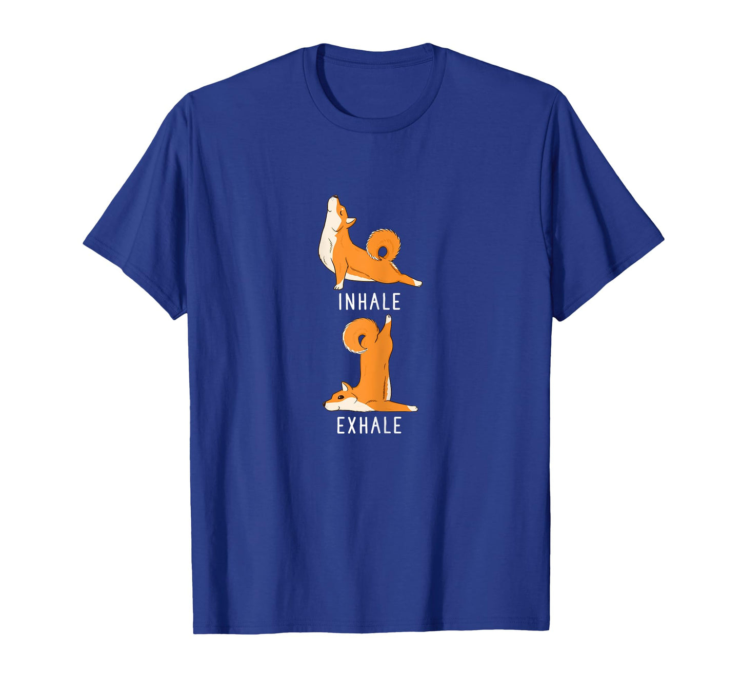 Inhale Exhale Shiba Inu Yoga Dog Tee Shirt T-Shirt for Women