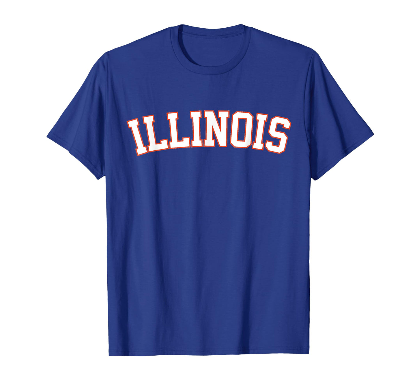 Retro Illinois Tee Vintage Illinois Orange Blue Throwback IL T-Shirt