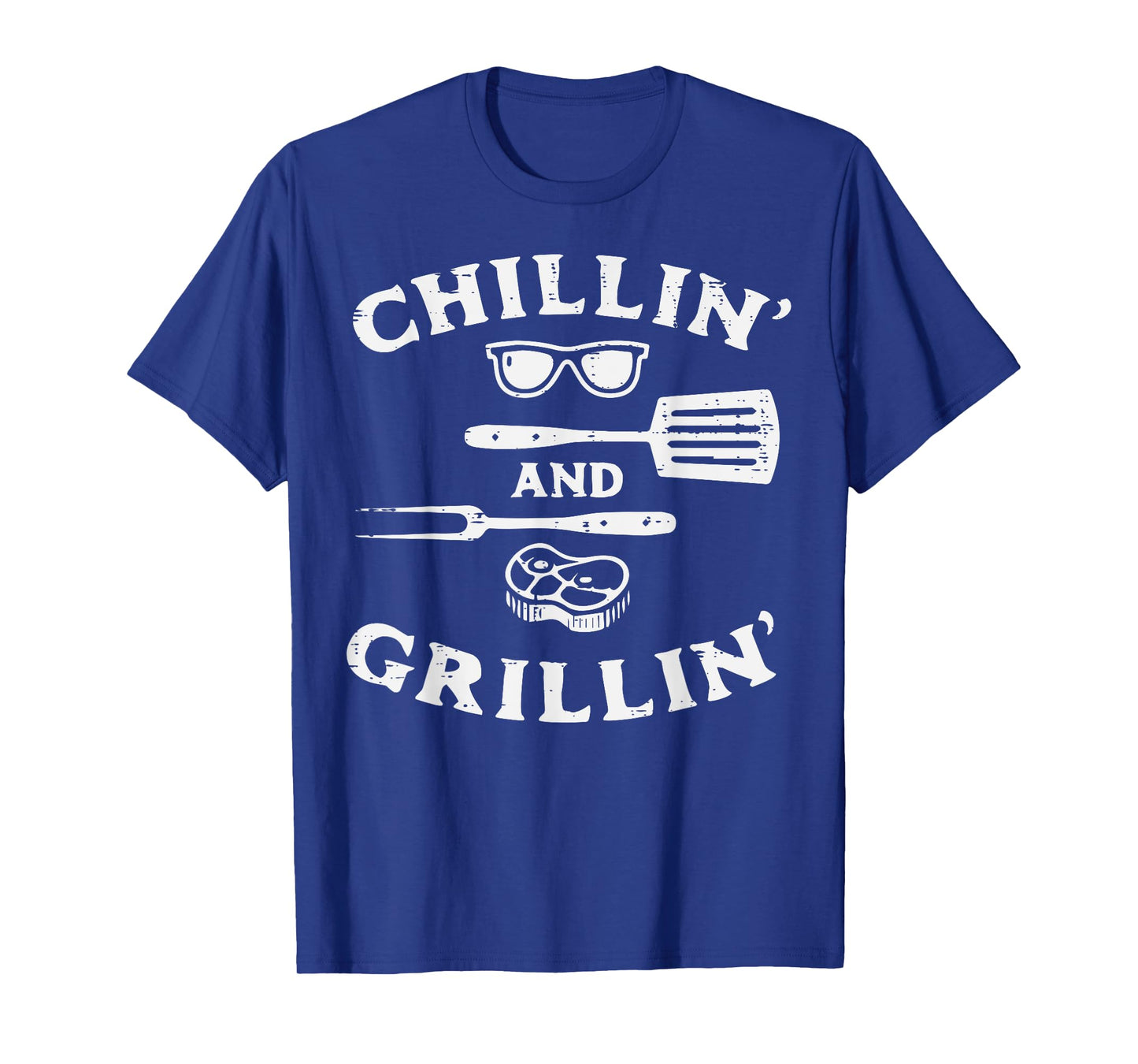 Bbq Grillin Chillin Barbecue Grill Master Dad Men Women Kids T-Shirt