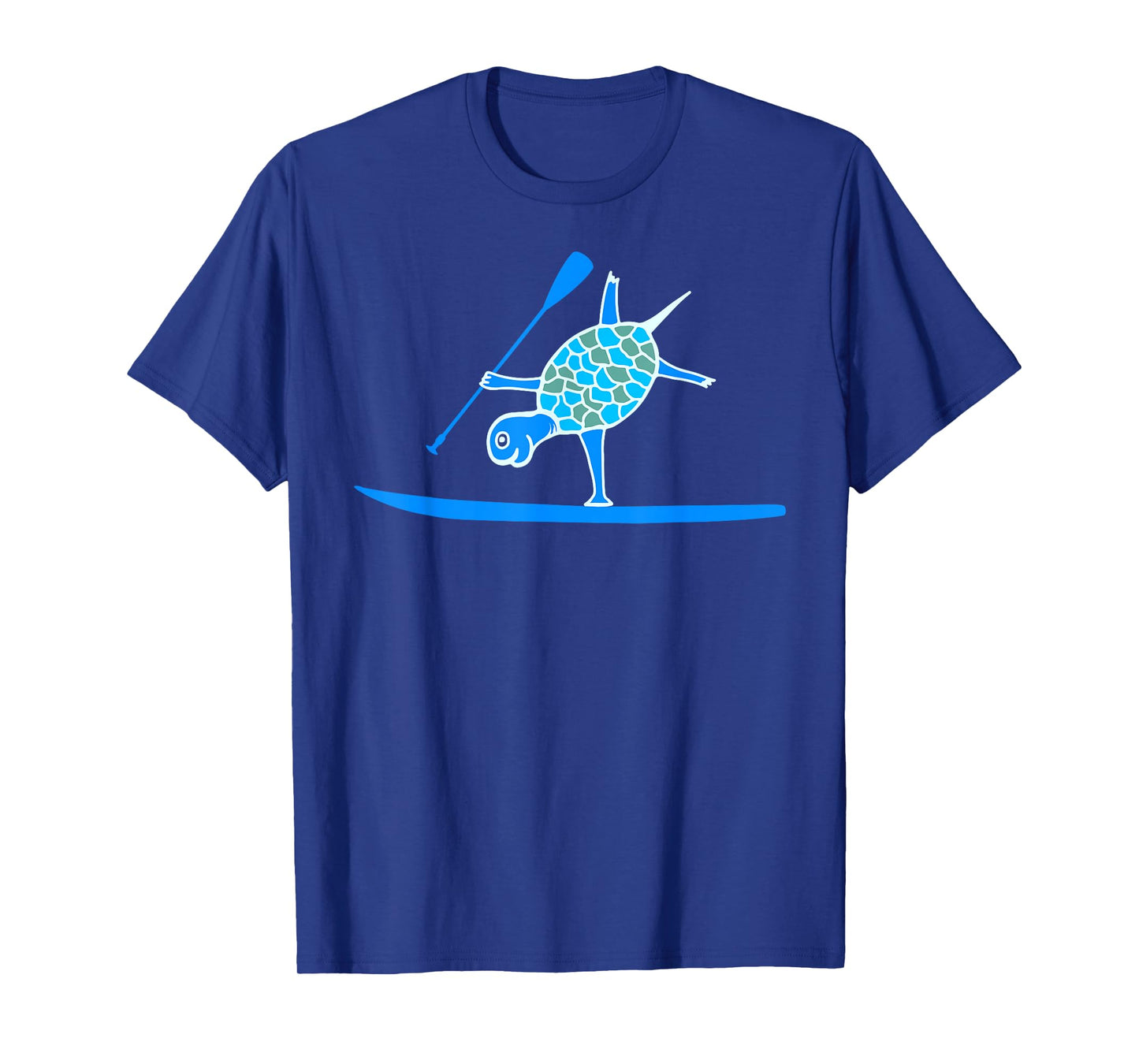Standup Paddleboarding SUP One Arm Handstand Turtle Paddling T-Shirt
