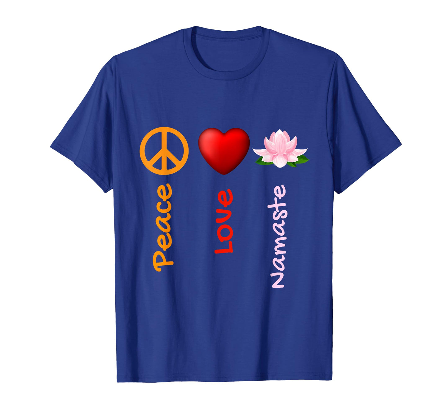 Peace Love Namaste Yoga,Yoga Gift Ideas,Yoga Lotus Flower T-Shirt
