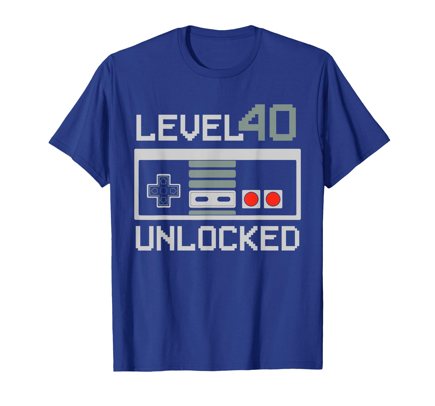 Level 40 Unlocked Video Gamer Vintage 40th Birthday Present T-Shirt