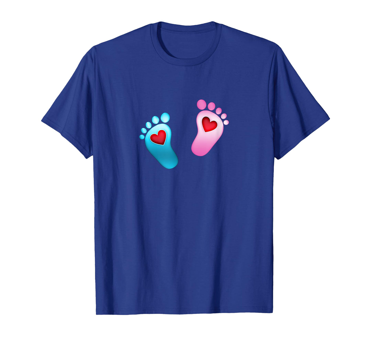 Baby footprint love heart foot feet boy girl valentine T-Shirt