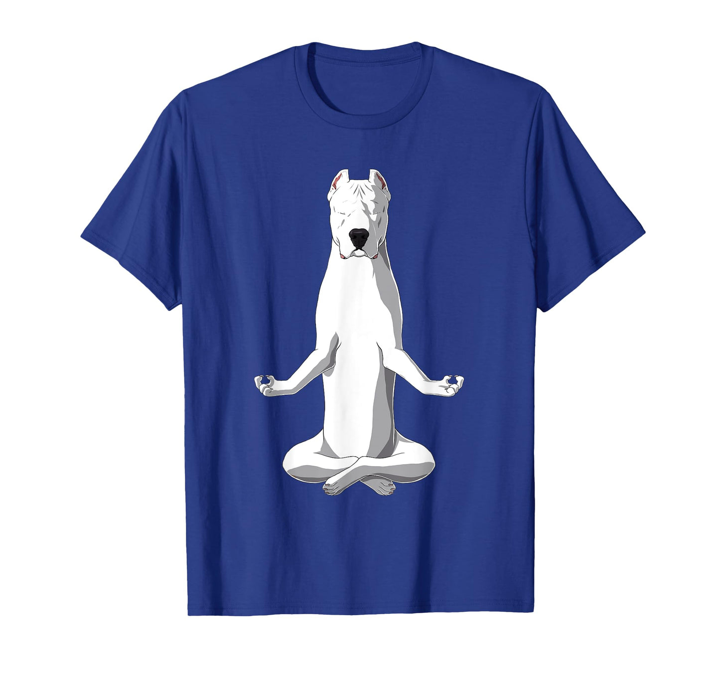 Yoga Dog Dogo Argentino T-Shirt for Men Women