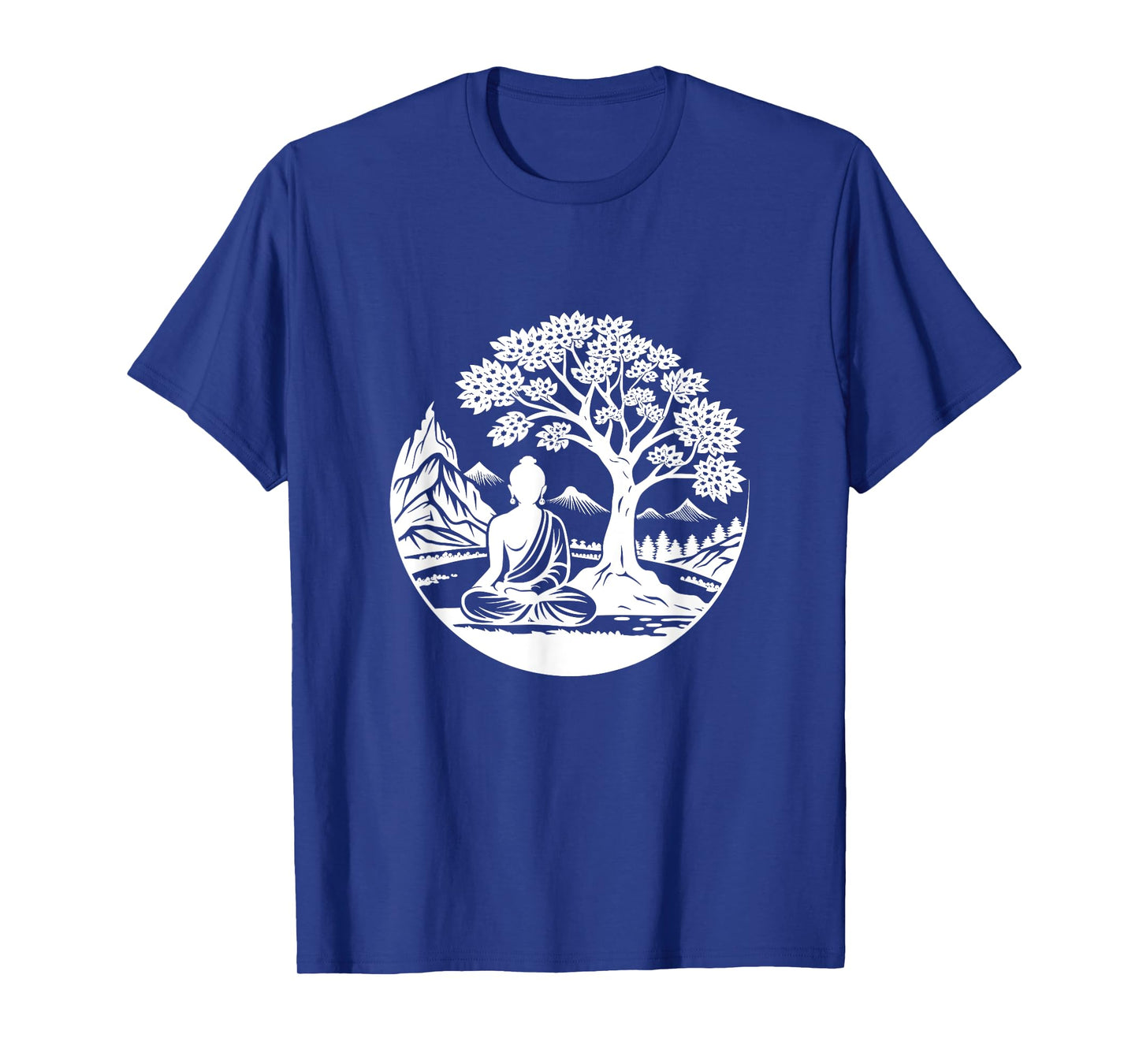Buddha Sitting Under Bodhi Tree / Sitting Buddhist Symbol T-Shirt