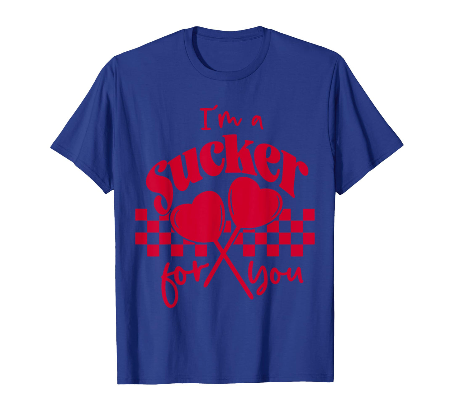 Groovy I'm A Sucker For You Retro Heart Candy Valentines T-Shirt