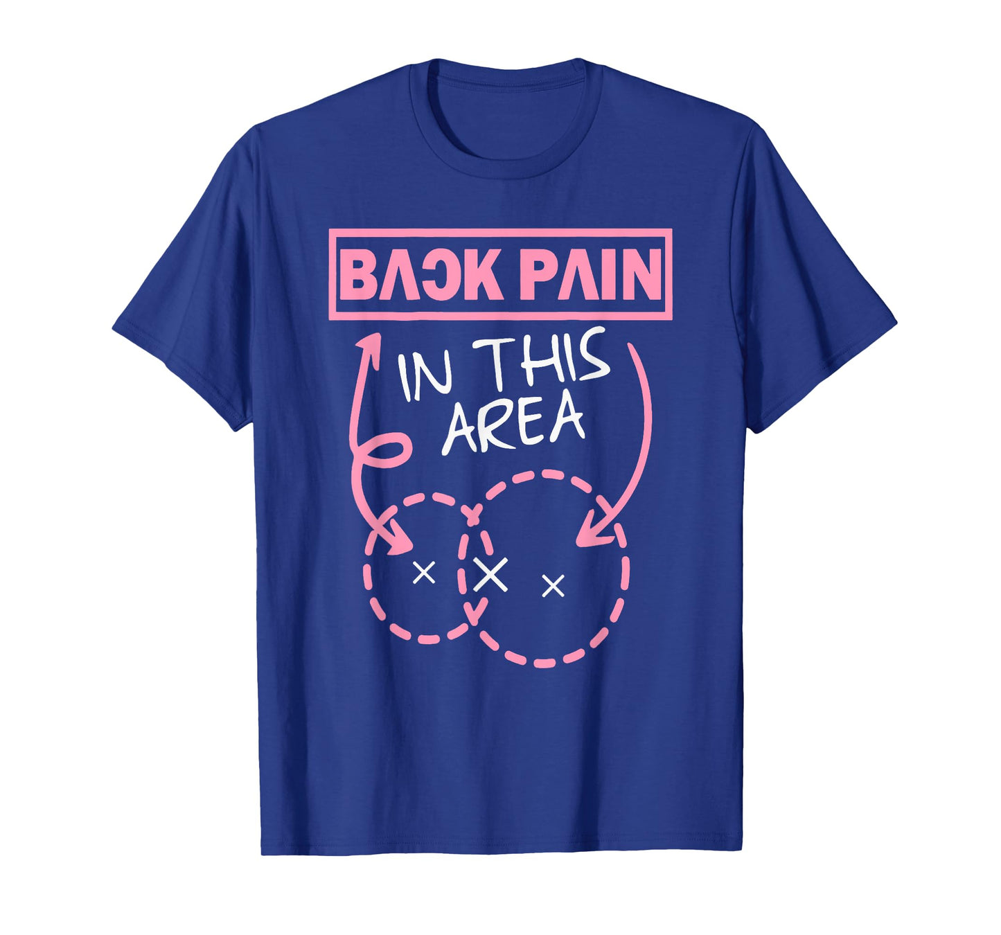 Back Pain In This Area Funny T-Shirt