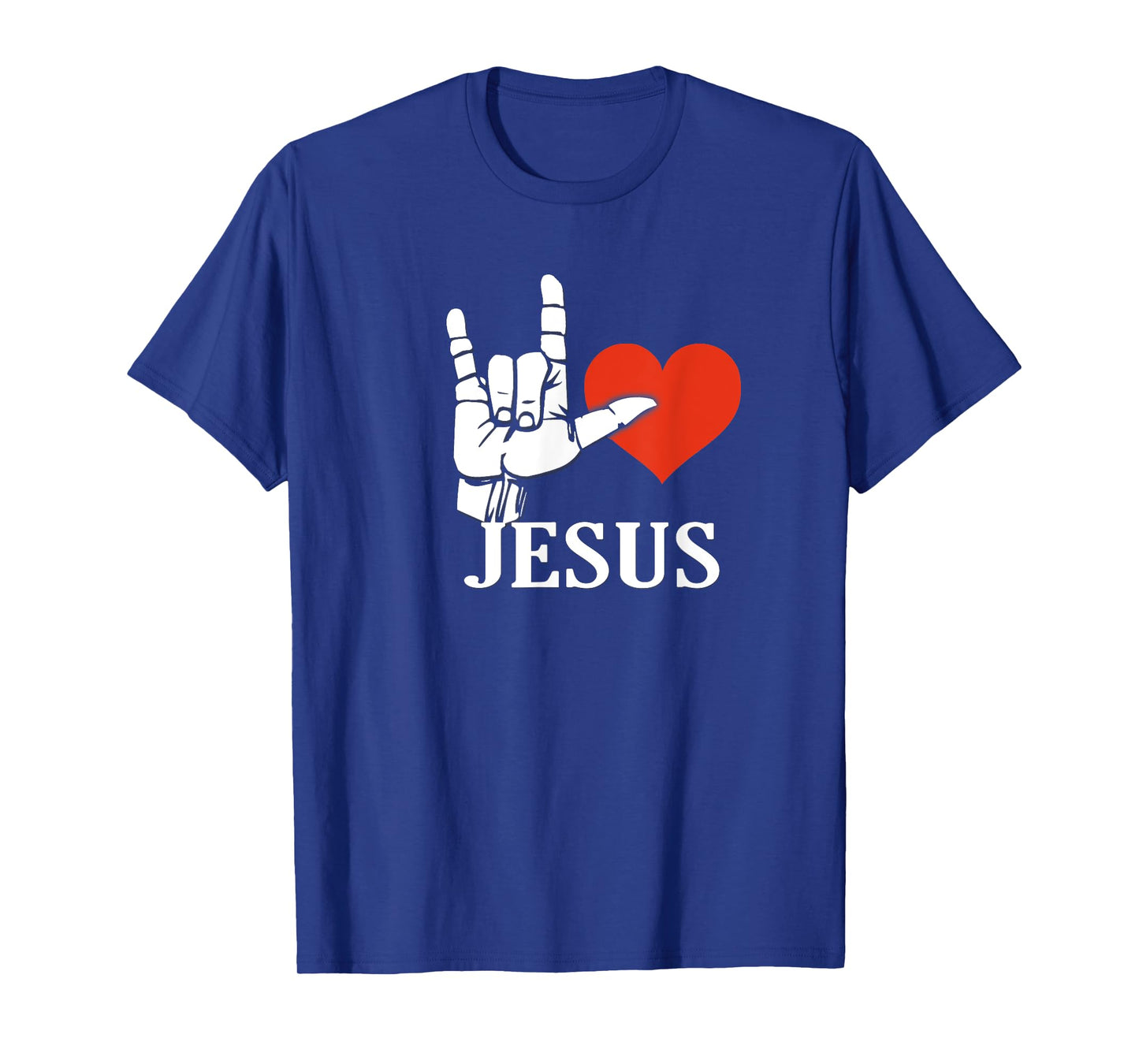 I Love Jesus, Sign Language Christian Gift T-Shirt