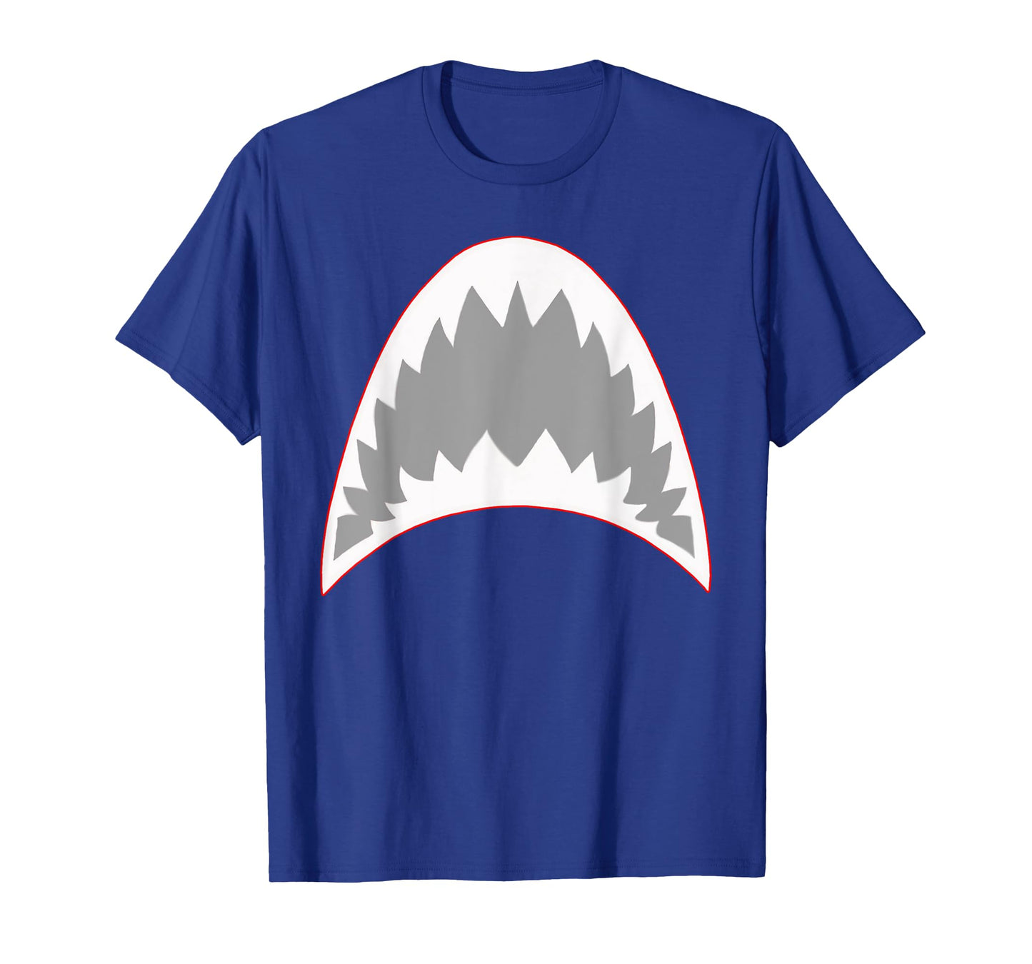 Shark Mouth Jaw Lazy Easy Costume For Halloween Party T-Shirt
