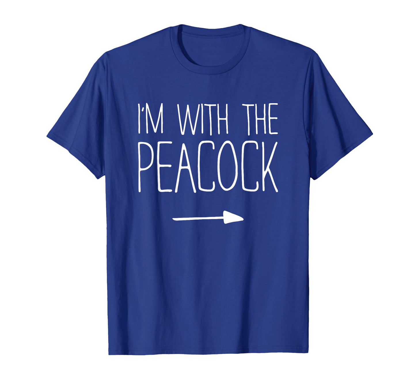 I'm With The Peacock Shirt Adult Kids Men Women Costume T-Shirt