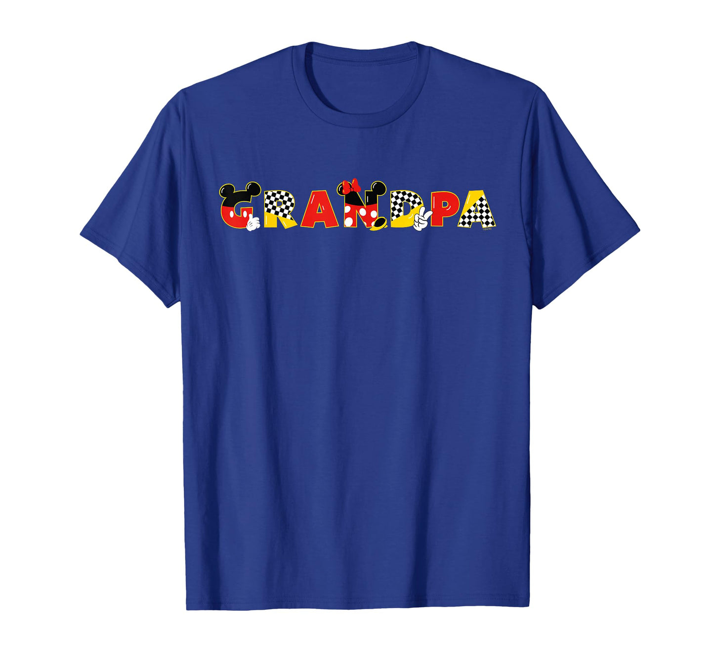 Disney Mickey & Minnie Grandpa Gift Family Trip Vacation T-Shirt
