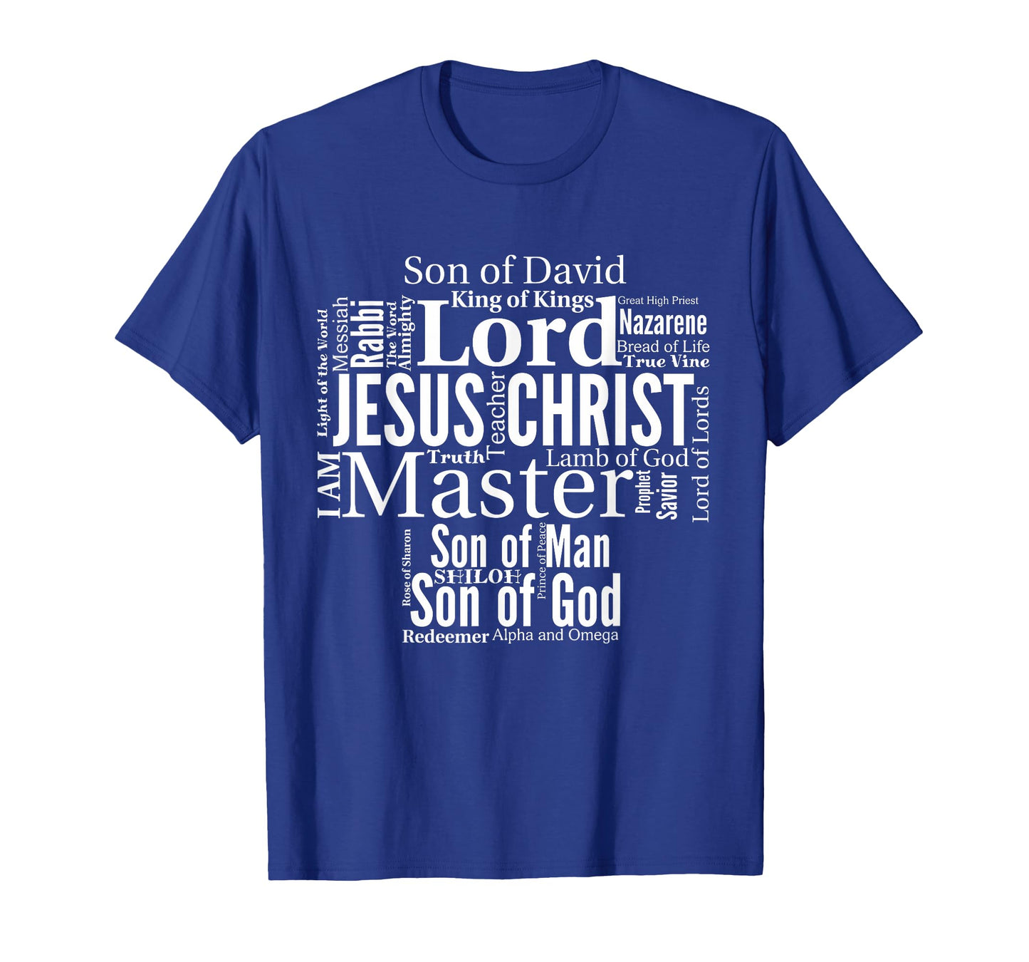 The Names of Jesus white text T-Shirt T-Shirt