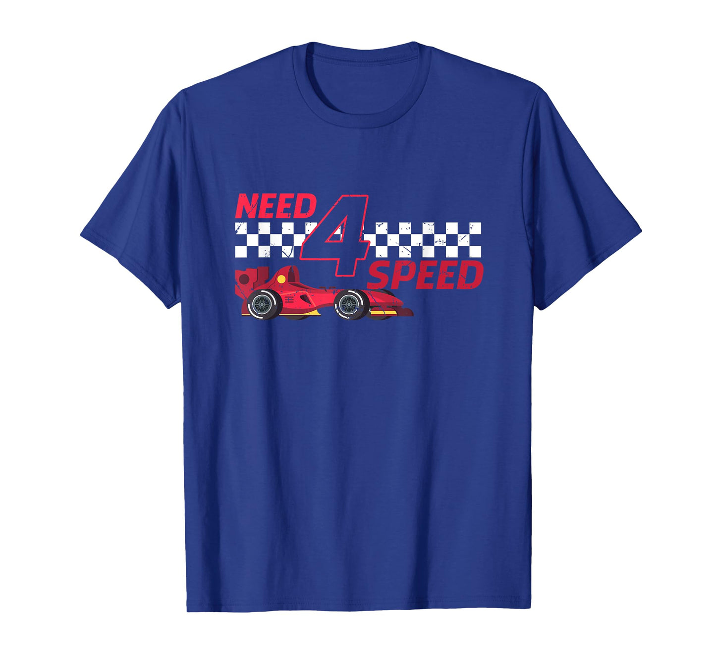 Need 4 Speed 4th Birthday 4 Year Old Racing Car Driver T-Shirt
