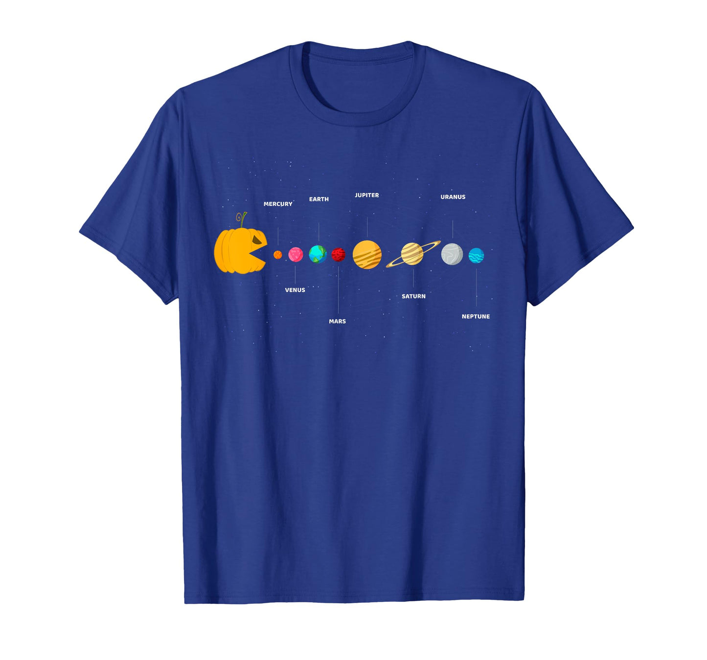 Funny Halloween Pumpkin Solar System Video Games Men Women T-Shirt
