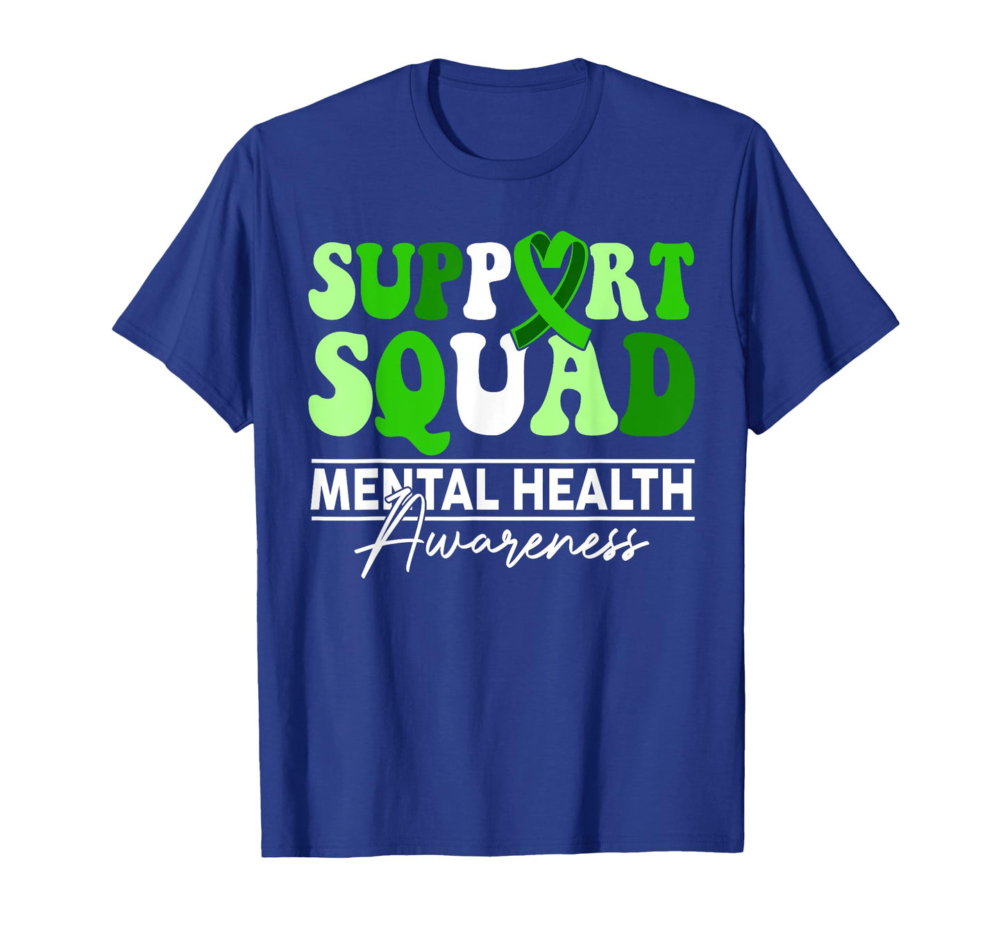 Support Squad Sunflower Hair Mental Health Awareness T-Shirt