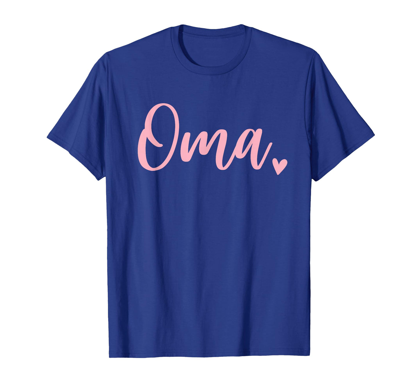 Oma Cute Heart Grandma Womens Pink T-Shirt