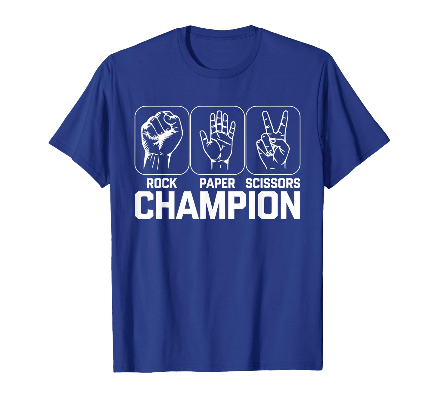 Rock Paper Scissors Champion Shirt Adult Men Women Costume T-Shirt