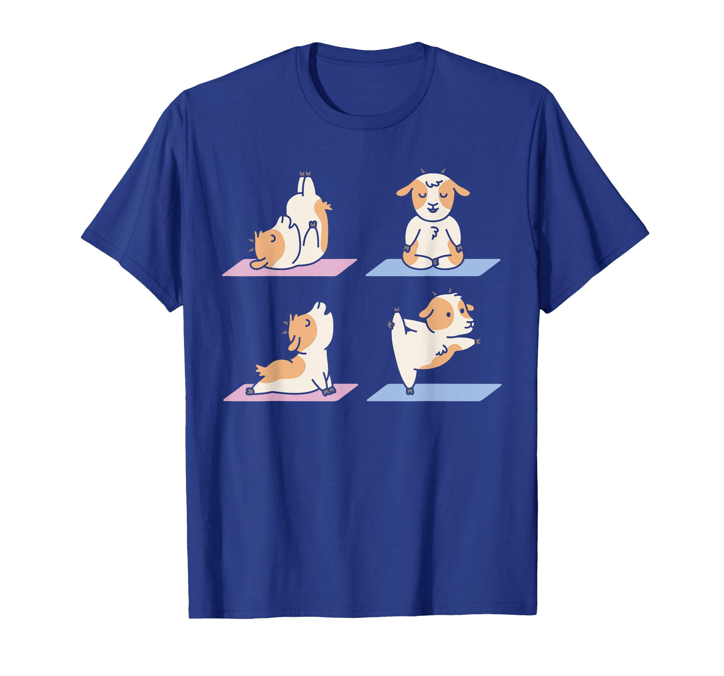 Goat Cute Yoga Animal Poses Yogi Goat Yoga T-Shirt