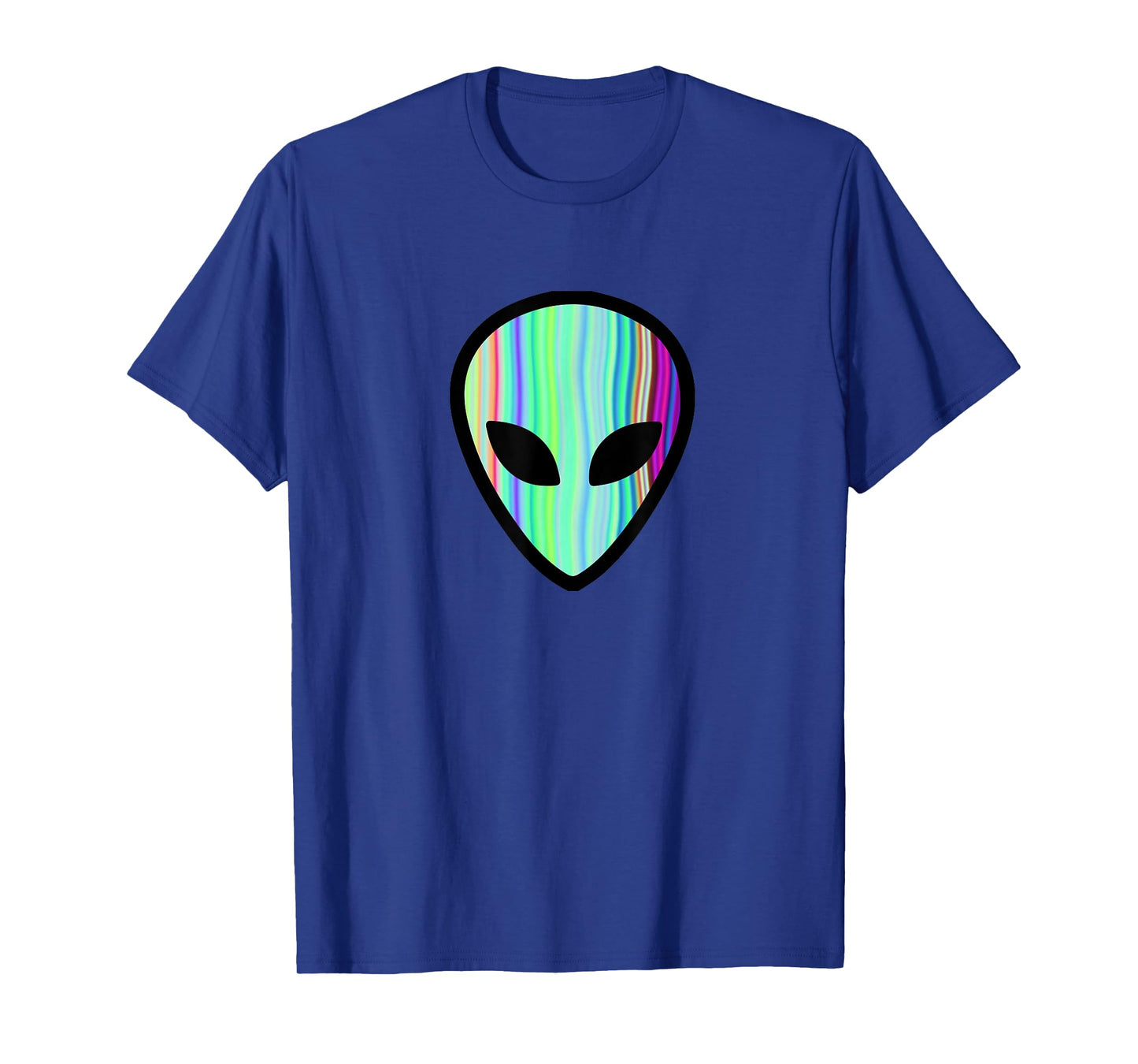 Alien Head - Holographic Cute UFO Tshirt Tee T-Shirt