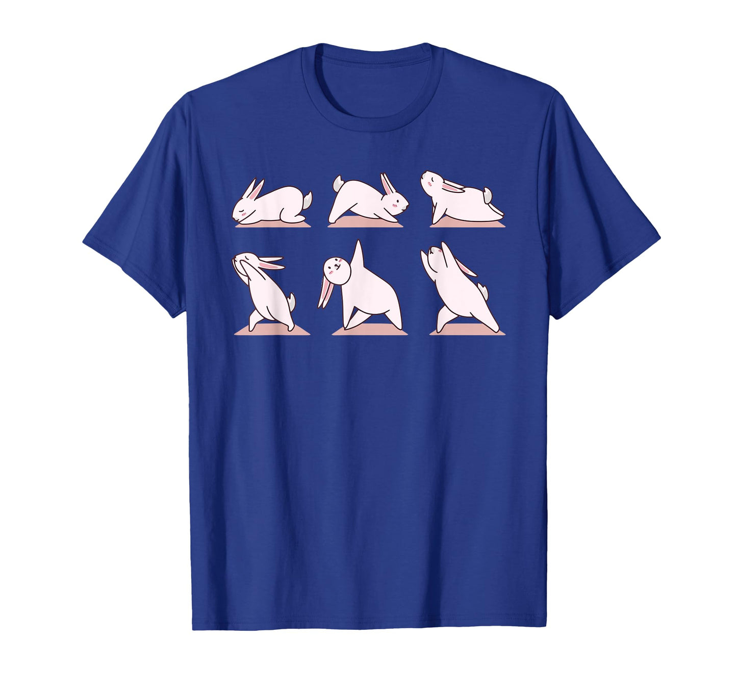 Cute Bunny Yoga Rabbit Poses and Meditation funny T-Shirt