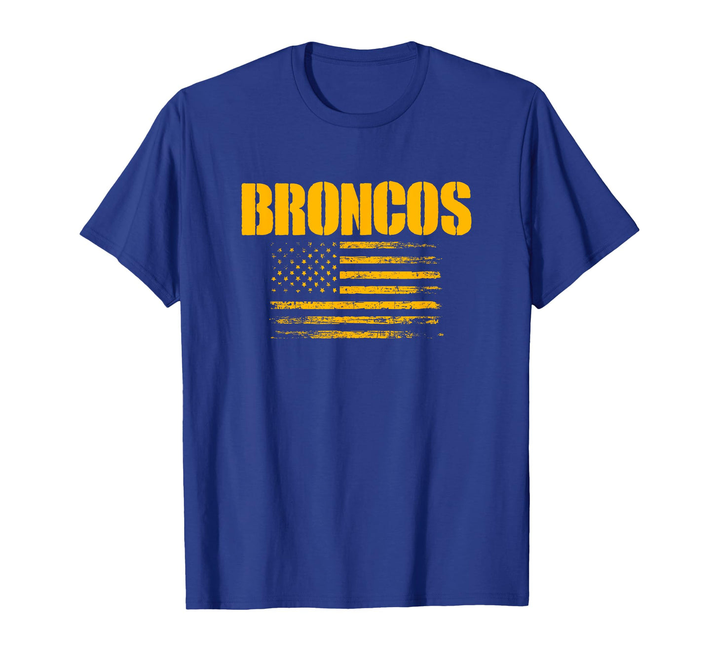 Spring Hill Broncos USA Flag Pride T-Shirt