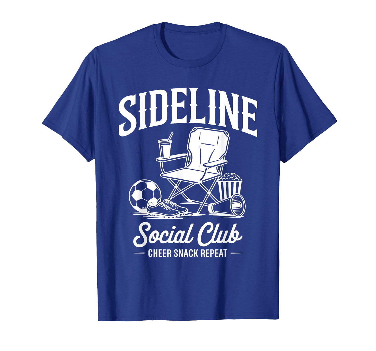 Sideline Social Club Game Day Mothers Day Grandma Soccer Mom T-Shirt