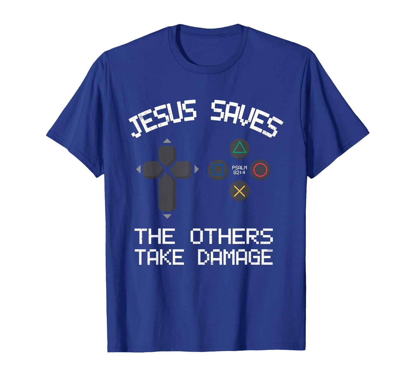 Vintage Christian Video Gamer Jesus Saves T-Shirt