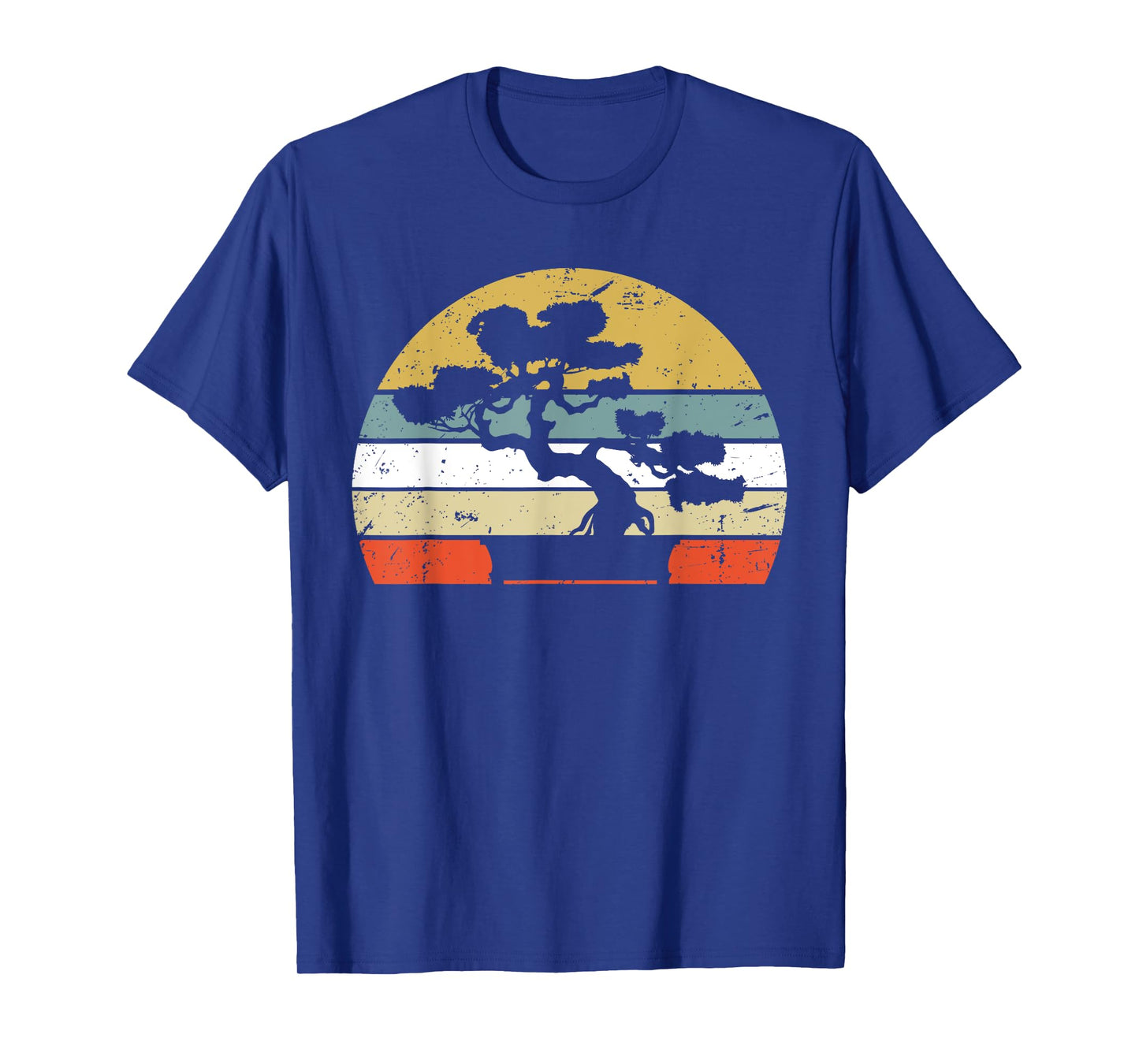 Bonsai Shirt Retro Vintage Sunset Bonsai Tree T-Shirt