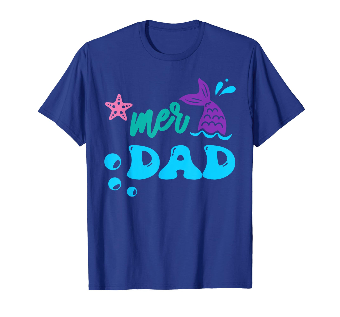 Mer Dad Mermaid Shirt Matching Family Gifts T-Shirt