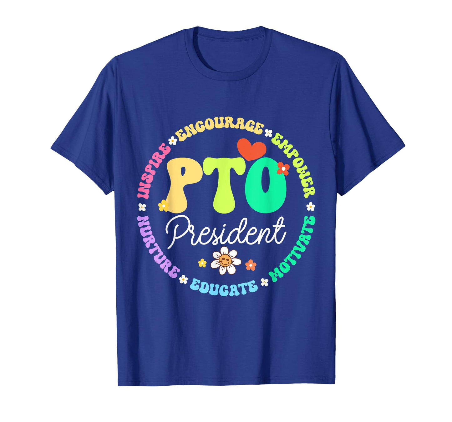 PTO President Back to School Matching Group Parent Teacher T-Shirt