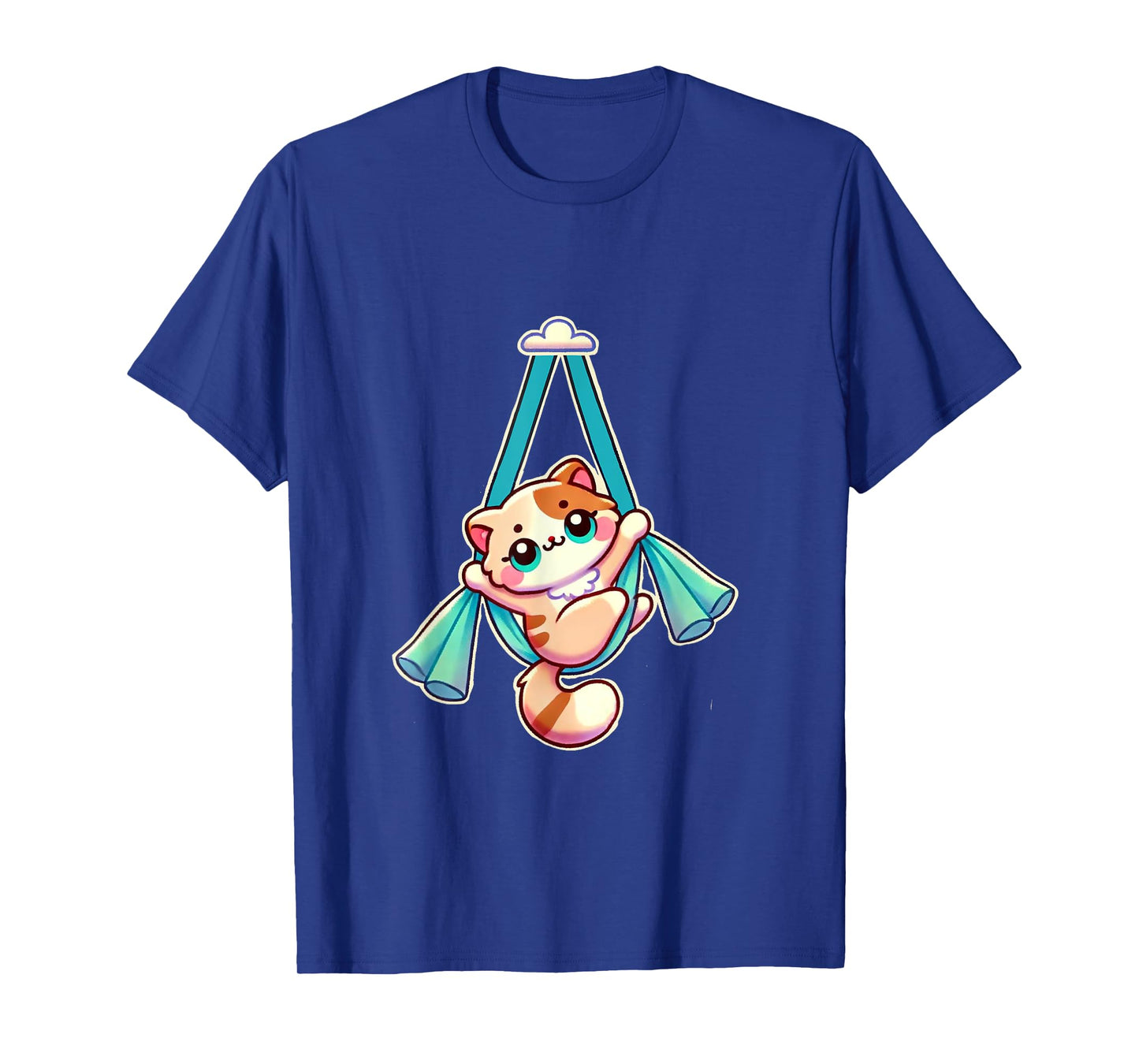 AD Designs Hang In There Aerial Kitty Aerialist Cat Silks T-Shirt