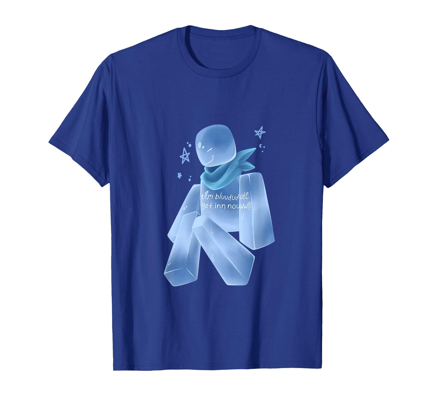 Bluudud Bluudude Blue Dude Character Team Lox Video Game T-Shirt