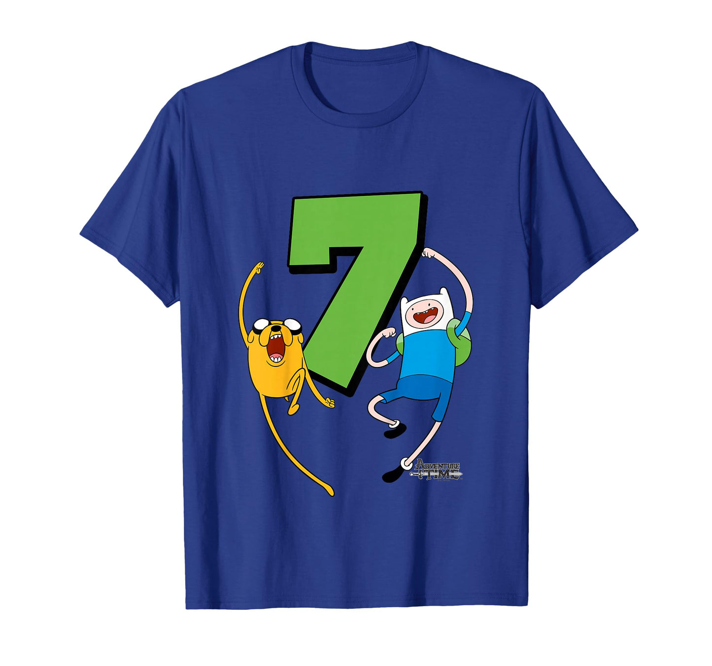 Kids Adventure Time Finn and Jake 7th Birthday T-Shirt