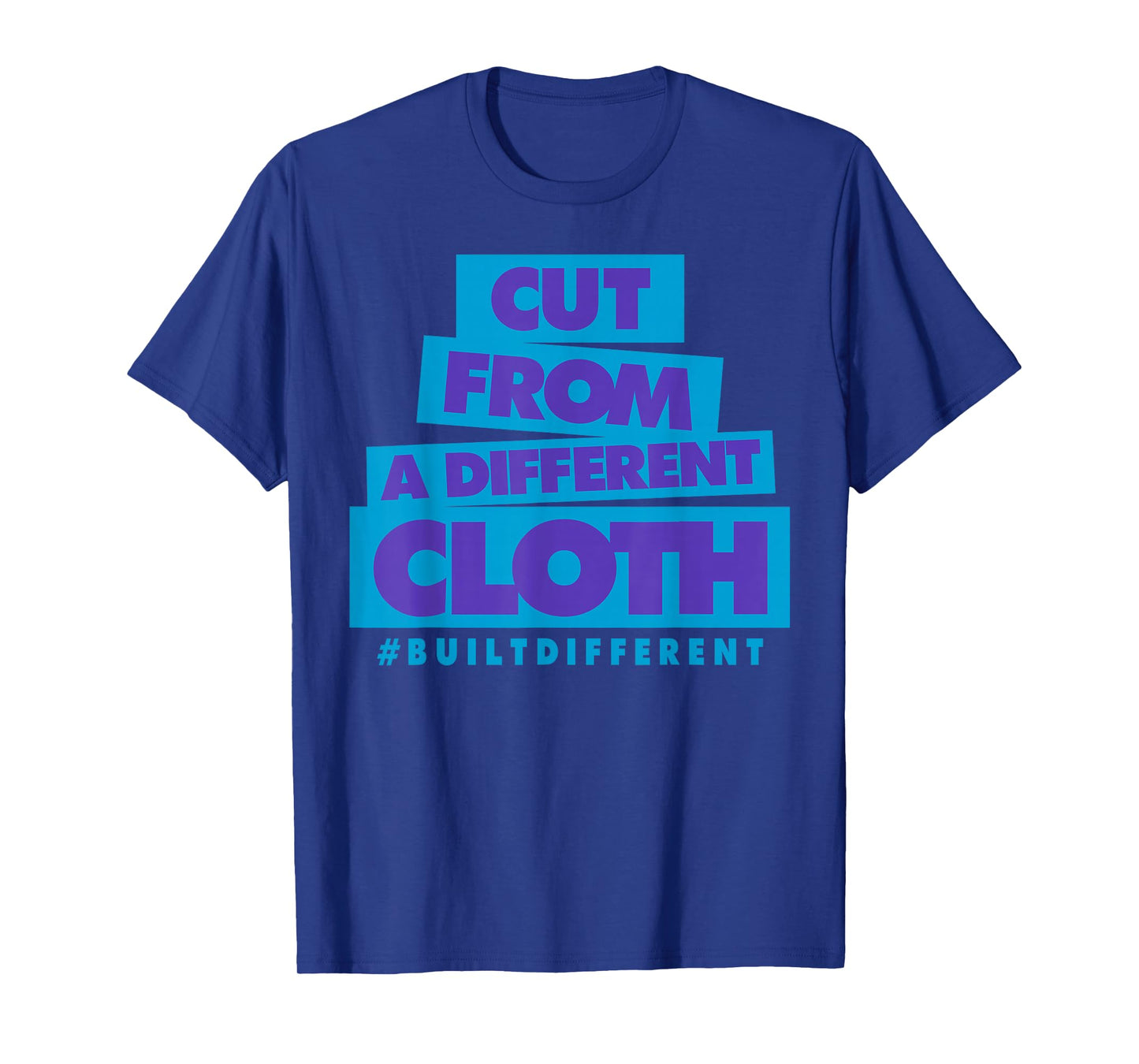 Cut from A Different Cloth Tee Color Aqua Matching Outfit T-Shirt